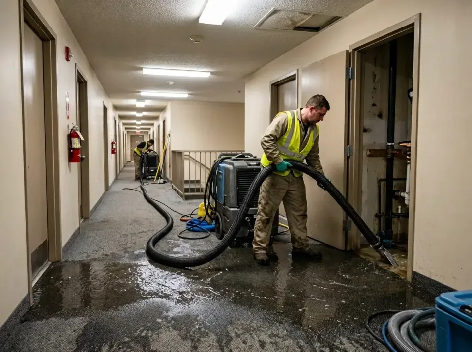 multi-unit-apartment-hallway-f-005 — frequently asked questions, Emergency Burst Pipe Water Extraction & Removal in Brighton…